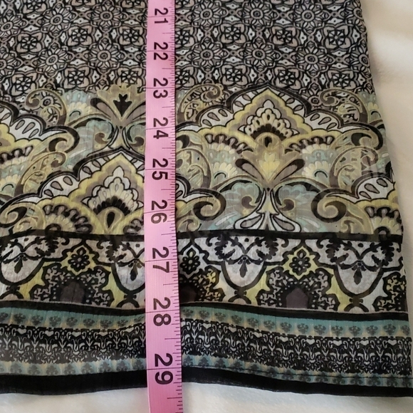 LIZ Claiborne Sheer Tunic Pheasant Top L EUC - Picture 8 of 8